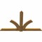Ekena Millwork Redmond Rough Sawn Timber Gable Bracket, Western Red Cedar, 84"W x 53"H x 2"D x 6"F, 15/12 Pitch GBW084X53X0206RED00RWR - alternate 5